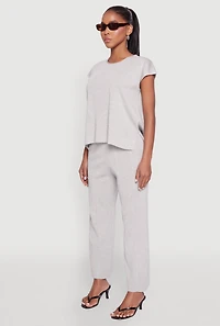 Daisy Knitted Cap Sleeve Blouse