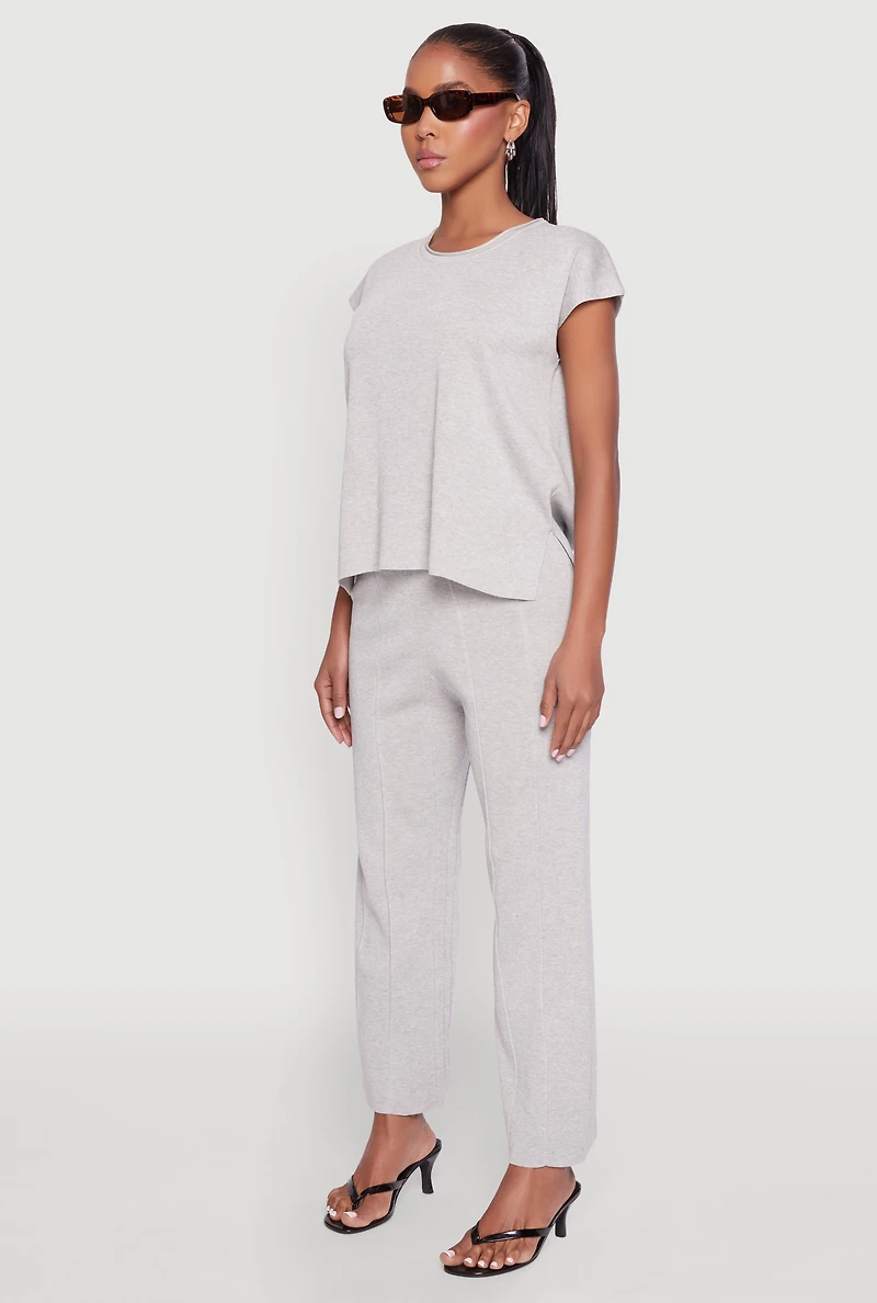 Daisy Knitted Cap Sleeve Blouse