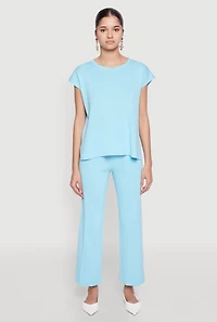 Womens Daisy Knitted Cap Sleeve Top,