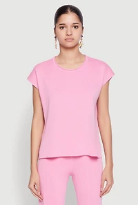 Daisy Knitted Cap Sleeve Blouse