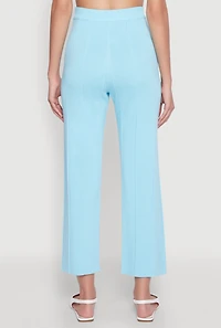 Womens Daisy Knitted Pintuck Pants,