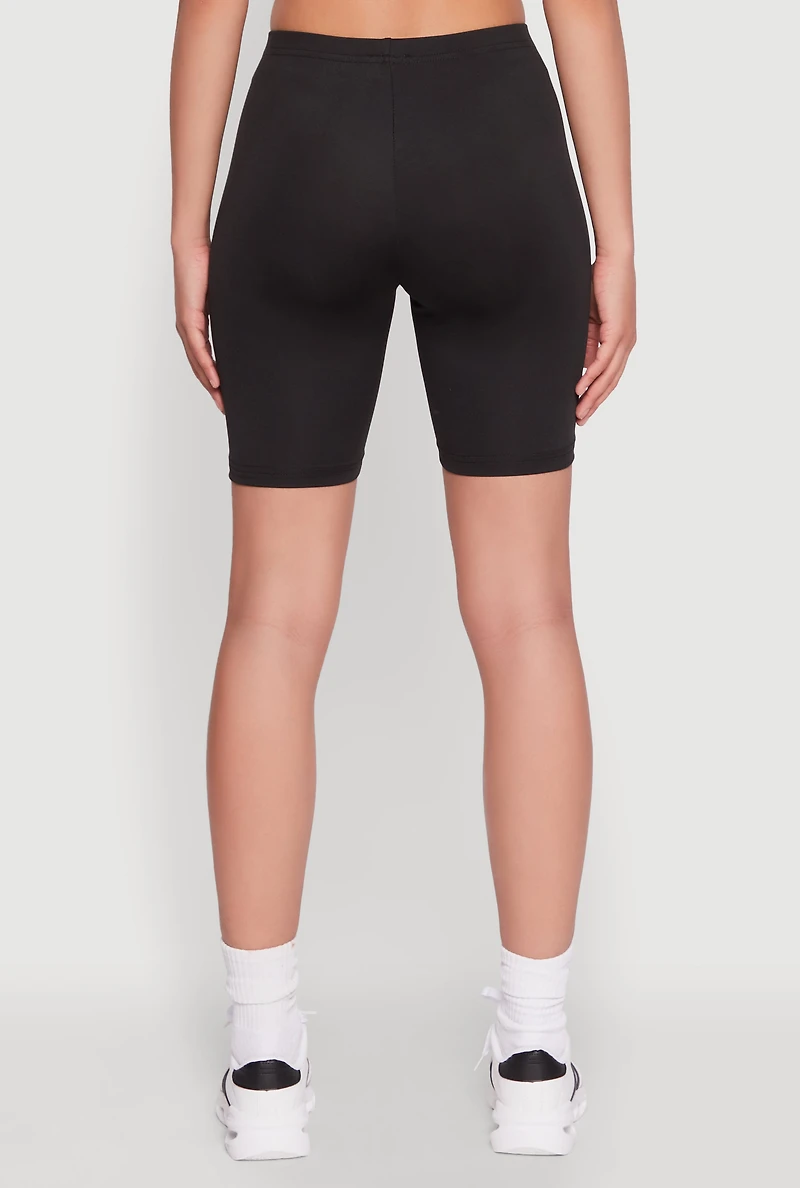 Womens Daisy Soft Knit Biker Shorts,