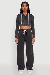 Womens Daisy Mineral Wash Varsity Stripe Pants, S