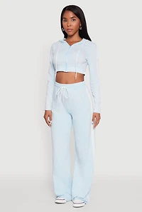 Womens Daisy Mineral Wash Varsity Stripe Pants,