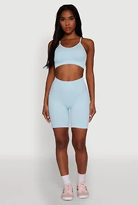 Womens Daisy Seamless Push Up Bralette with Removable Padding,