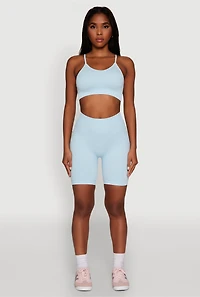 Womens Daisy Seamless Push Up Bralette with Removable Padding,