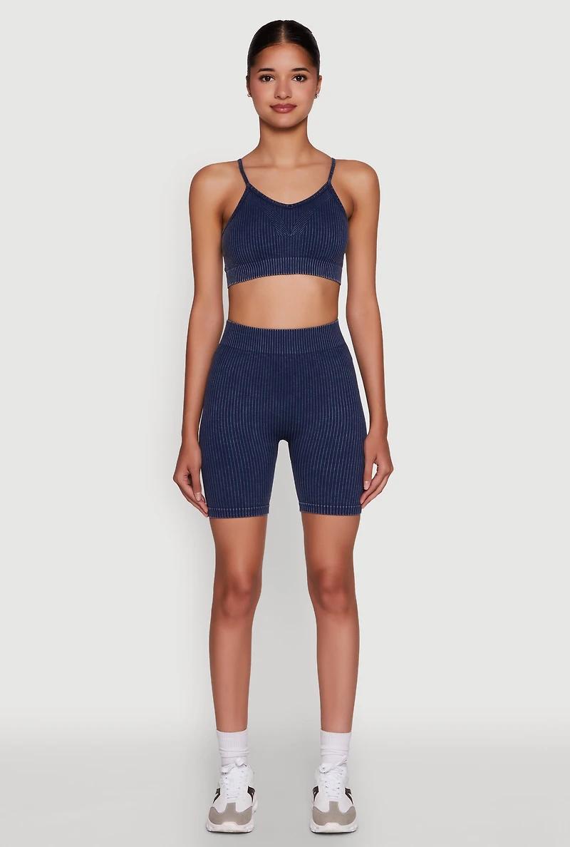 Womens Daisy Seamless Push Up Bralette with Removable Padding,