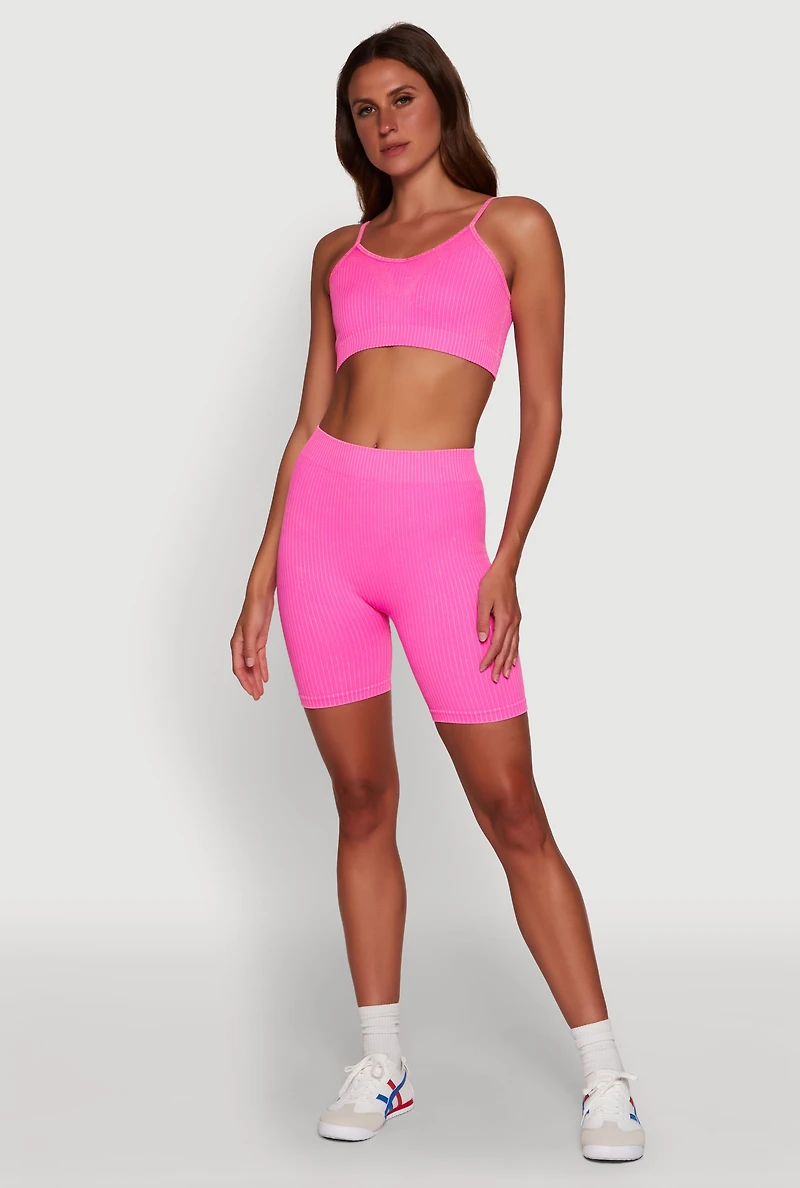 Womens Daisy Seamless Push Up Bralette with Removable Padding, Pink, Size S
