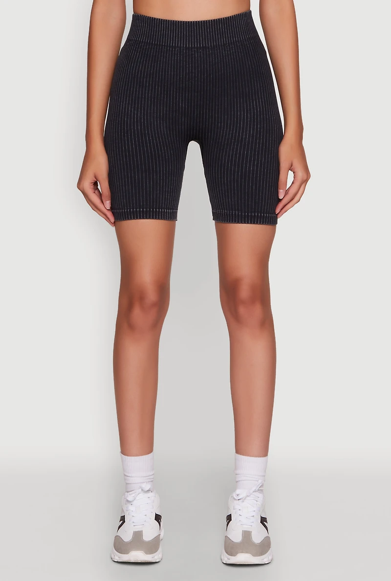 Womens Daisy Seamless High Waisted Bike Shorts for Activewear,