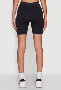 Womens Daisy Seamless High Waisted Bike Shorts for Activewear,