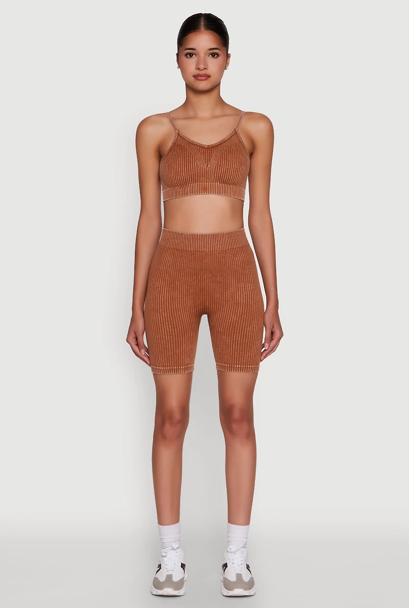 Daisy Seamless High Waisted Bike Shorts for Activewear