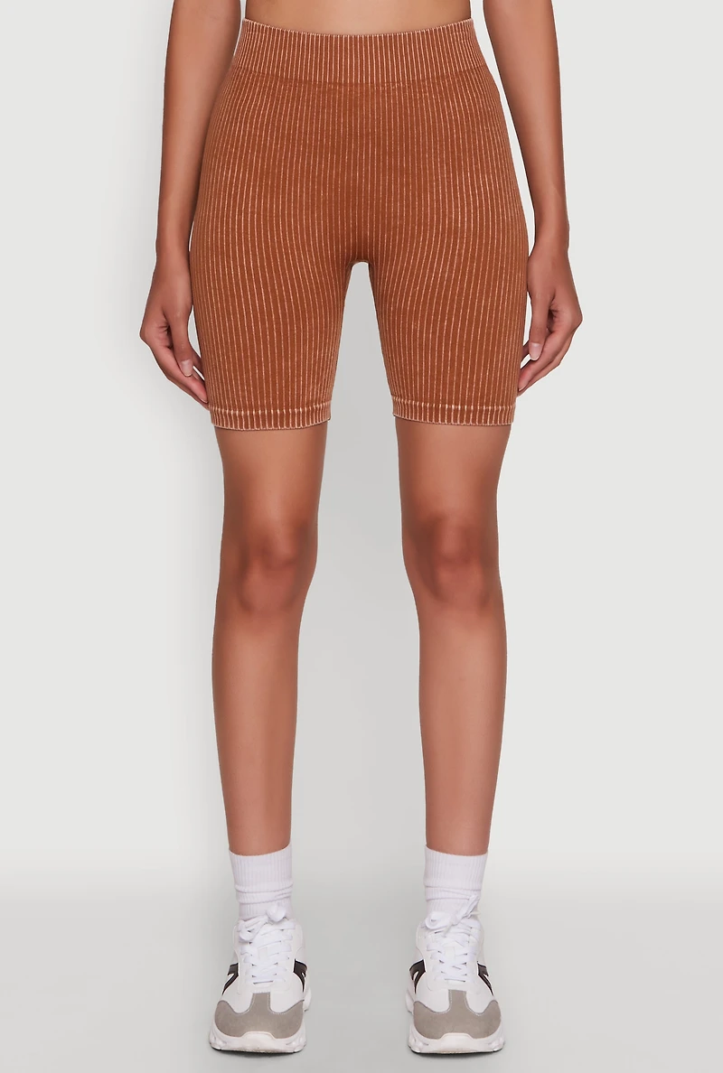 Womens Daisy Seamless High Waisted Bike Shorts for Activewear,