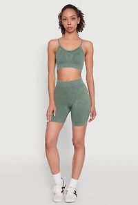 Daisy Seamless High Waisted Bike Shorts for Activewear
