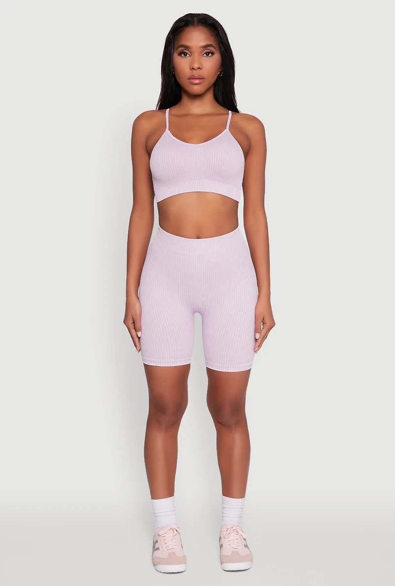 Daisy Seamless High Waisted Bike Shorts for Activewear