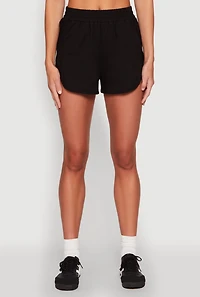 Womens Daisy High Waisted Dolphin Shorts,