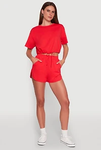 Daisy High Waisted Dolphin Shorts