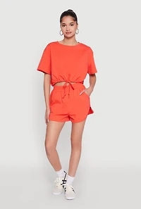 Daisy High Waisted Dolphin Shorts