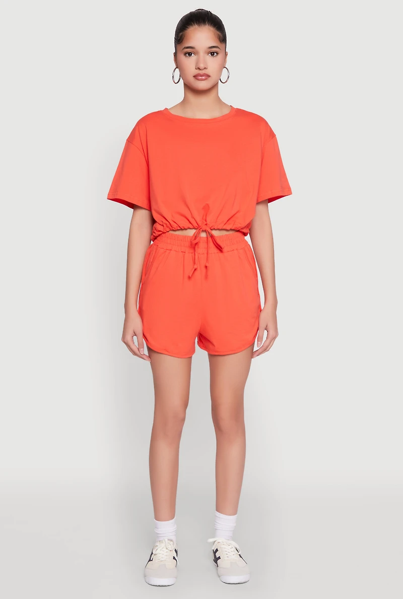 Daisy High Waisted Dolphin Shorts