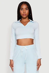 Womens Daisy Mineral Wash Varsity Stripe Crop Top,