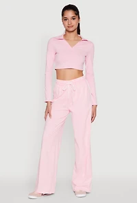 Daisy Mineral Wash Varsity Stripe Sweatpants