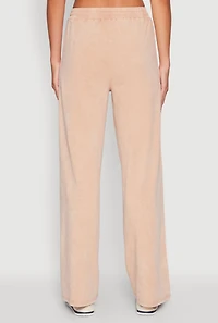 Womens Daisy Mineral Wash Varsity Stripe Sweatpants, Khaki, Size S