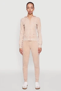 Womens Daisy Mineral Wash Varsity Stripe Hooded Sweatshirt, Beige, Size S