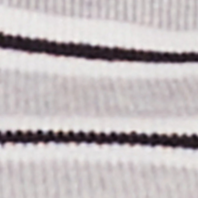 Daisy Varsity Stripe Trim Cropped Polo Shirt