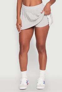 Daisy Varsity Stripe Pleated Skort