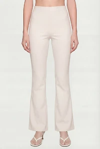 Crepe Knit Pull On Flare Pants