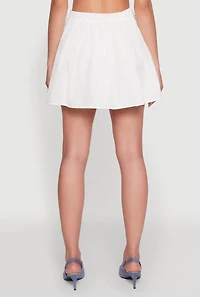 Womens Haute Monde Pleated Skirt, White, Size M