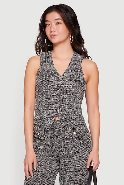 Boucle Tailored Waistcoat