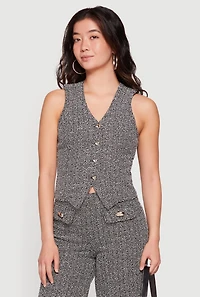 Boucle Tailored Waistcoat