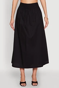 Womens Haute Monde High Waist Midi Skirt,