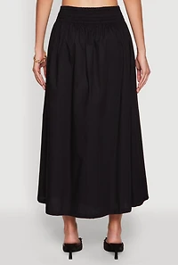 Womens Haute Monde High Waist Midi Skirt, M