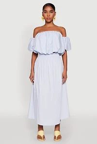 Haute Monde High Waist Midi Skirt