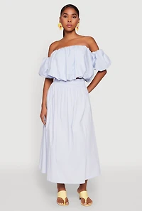 Womens Haute Monde High Waist Midi Skirt, M