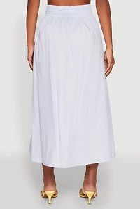 Womens Haute Monde High Waist Midi Skirt, M