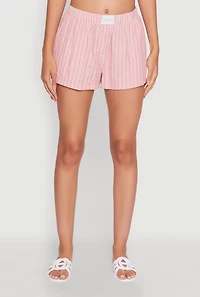 Womens Iris Cozy Vibes Textured Knit Shorts with Pockets, Pink, Size M