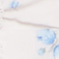 Iris Floral Print Lace Detail Cropped Tube Top