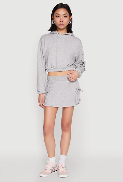 Womens Iris Fleece Cargo Skort,