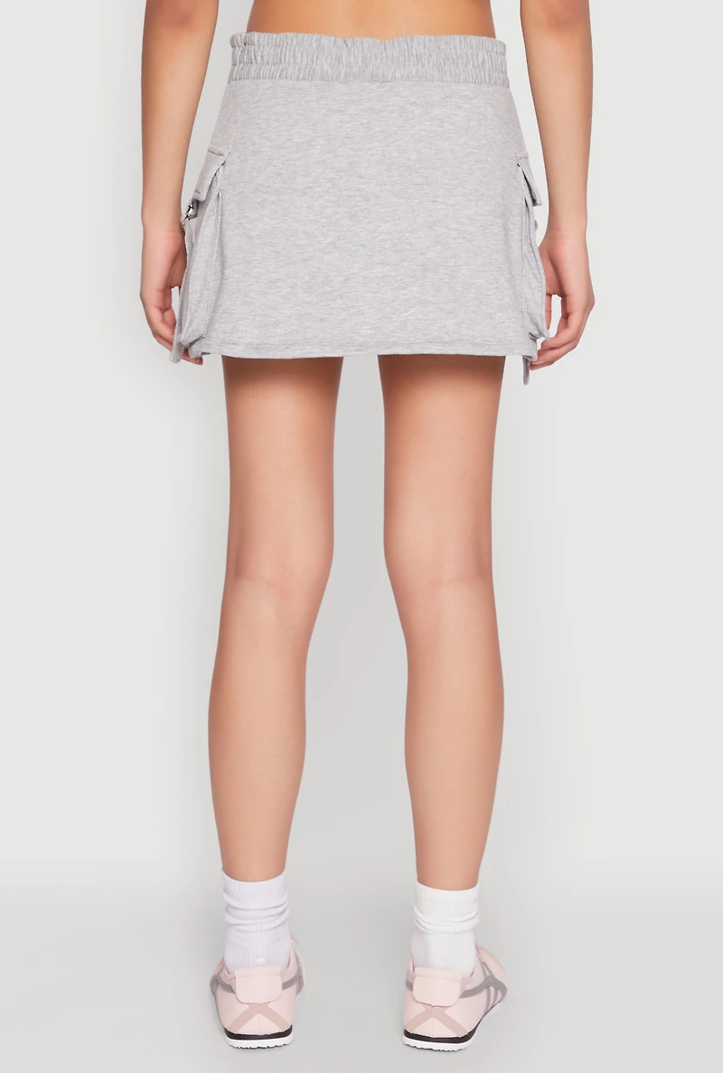 Womens Iris Fleece Cargo Skort, M