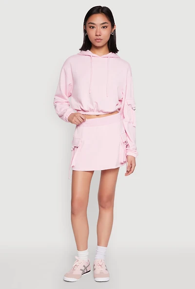 Iris Fleece Cargo Skort