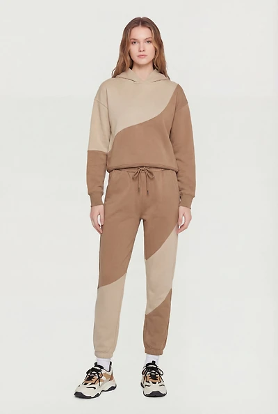 Two Tone Fleece Sweatpants