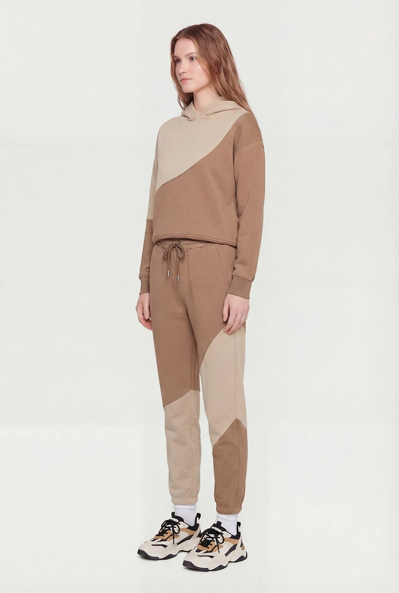 Two Tone Fleece Sweatpants