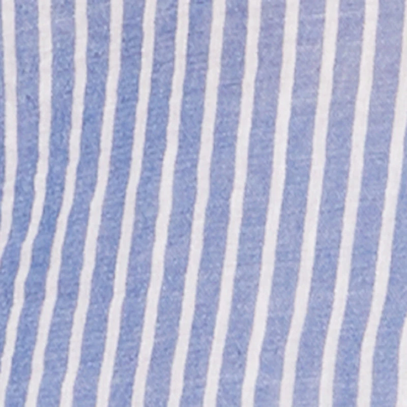 Striped Notch Neck Button Front Shirt