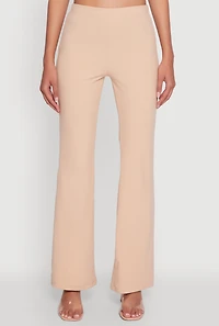 Womens Haute Monde Brushed Knit Boot Cut Pants, S