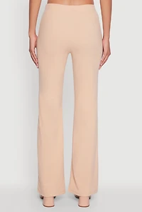 Womens Haute Monde Brushed Knit Boot Cut Pants, S
