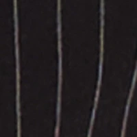 Iris Pinstripe Zip Front Collared Halter Top