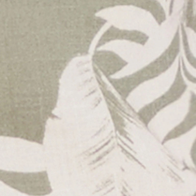 Iris Sleeveless Leaf Print Scoop Neck Crop Top