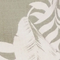 Iris Sleeveless Leaf Print Scoop Neck Crop Top